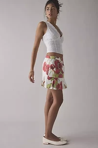 House Of Sunny The Cherry Pleated Mini Skirt