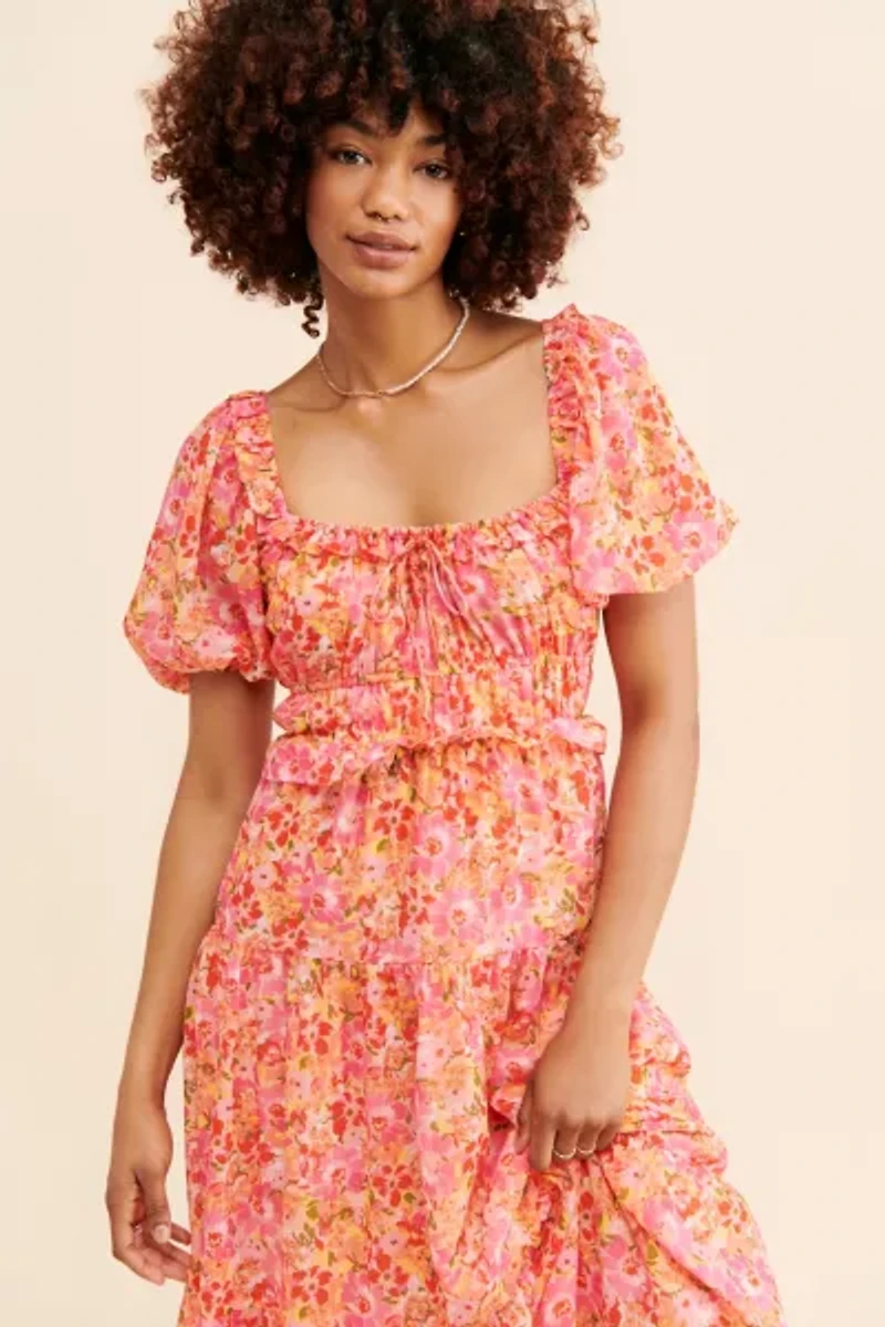 NSR Watercolor Floral Dress