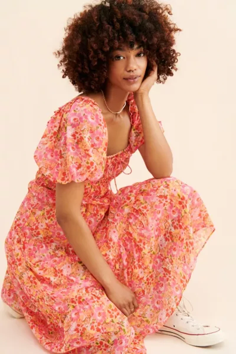 NSR Watercolor Floral Dress