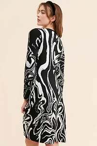 CAARA Swirl Knit Dress