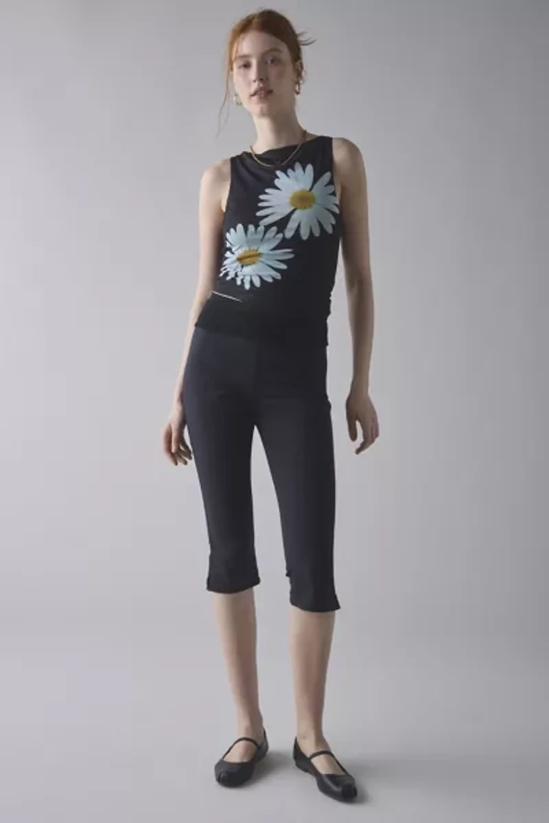 House Of Sunny Daisy Layer Mesh Boatneck Top