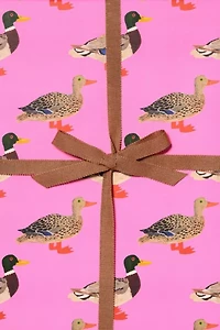 Red Cap Quacky Birthday Wrapping Paper