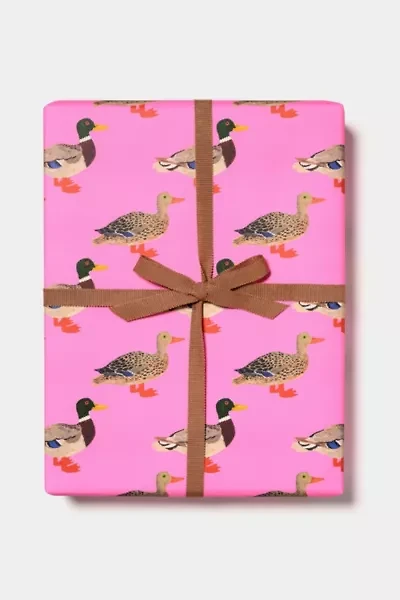 Red Cap Quacky Birthday Wrapping Paper
