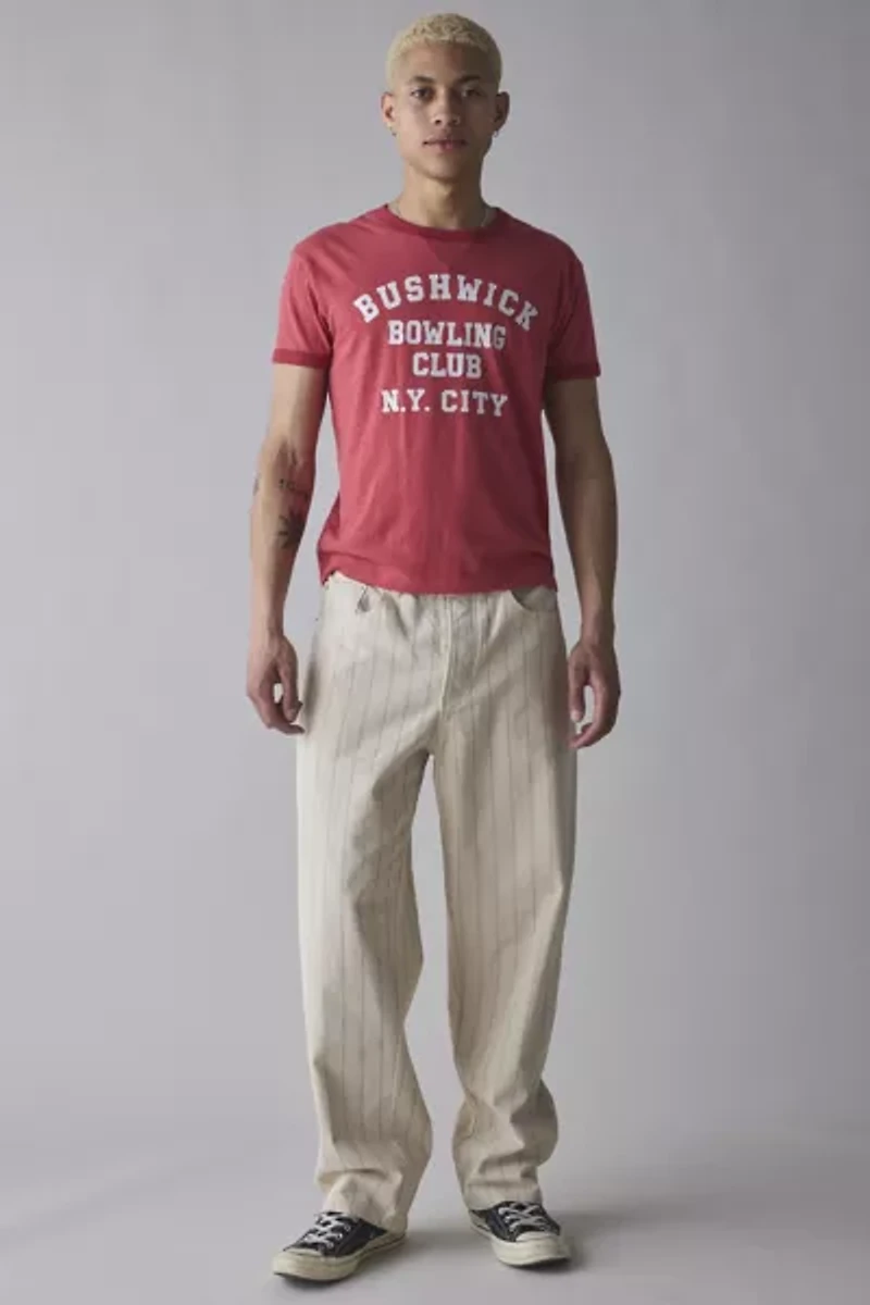 OBEY Baggy Stripe Pattern Jean