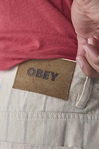 OBEY Baggy Stripe Pattern Jean