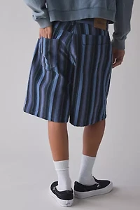 OBEY Beach Stripe Baggy Denim Short