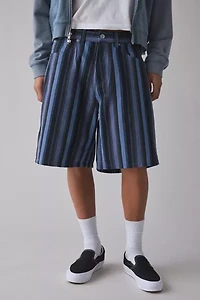 OBEY Beach Stripe Baggy Denim Short