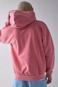 OBEY Lowercase Embroidered Pigment Dye Hoodie Sweatshirt