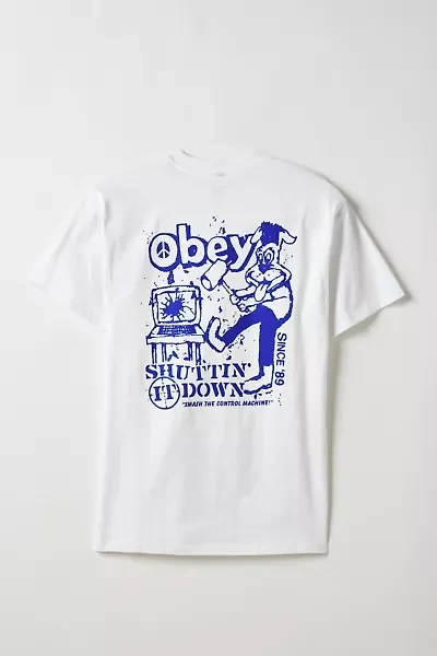 OBEY Smash The Control Graphic Tee