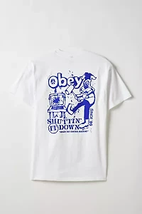 OBEY Smash The Control Graphic Tee