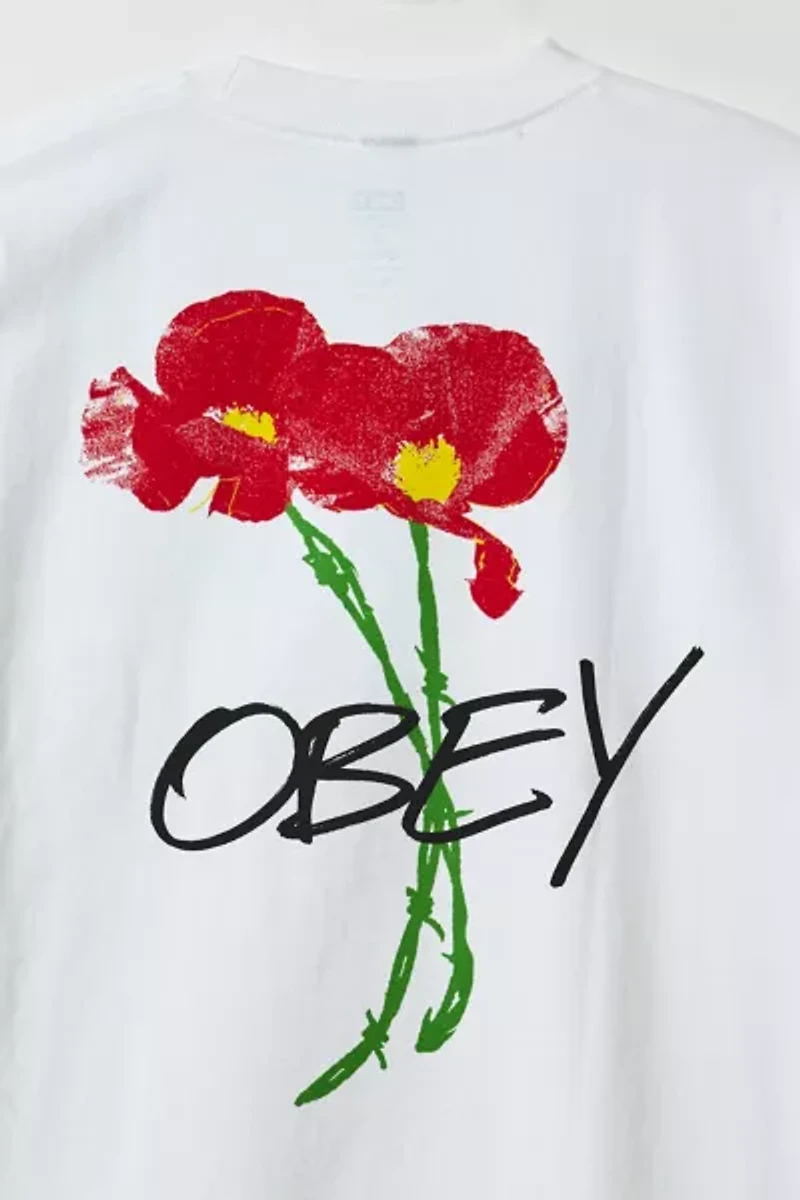 OBEY Poppies Graphic Tee