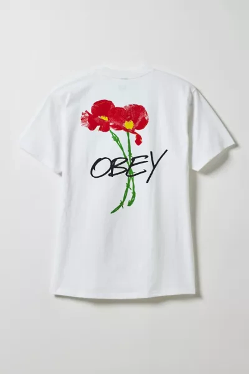 OBEY Poppies Graphic Tee