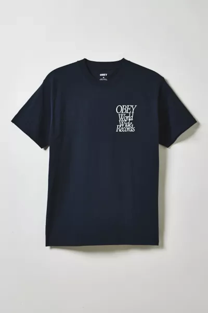 OBEY UO Exclusive World Wide Records Graphic Tee