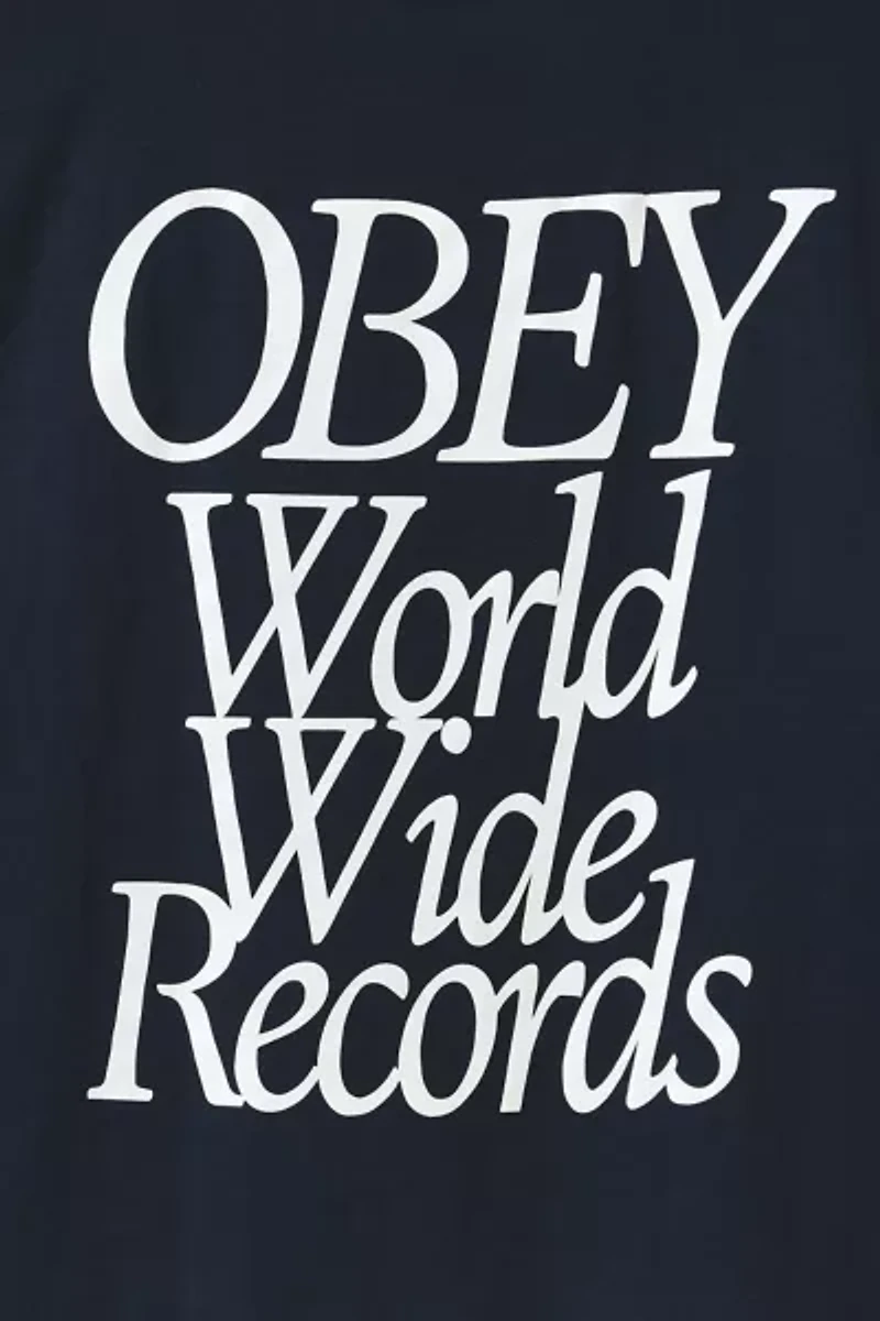 OBEY UO Exclusive World Wide Records Graphic Tee