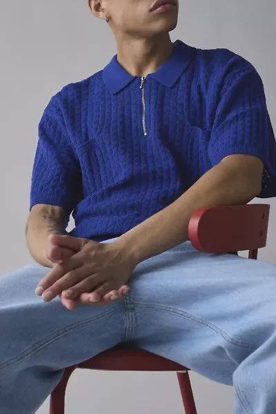 OBEY Grant Quarter Zip Sweater