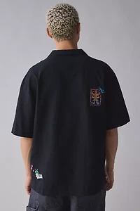 Pas de Mer Magic Embroidered Button-Down Shirt
