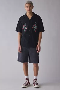 Pas de Mer Magic Embroidered Button-Down Shirt