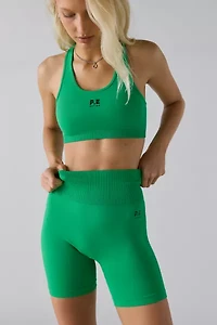 P.E Nation Kelly Green Restore Seamless 5” Bike Short