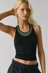 P.E Nation Sutton Layered Performance Crop Tank Top