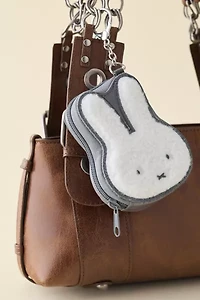 Miffy Fuzzy Mini Coin Purse Keychain