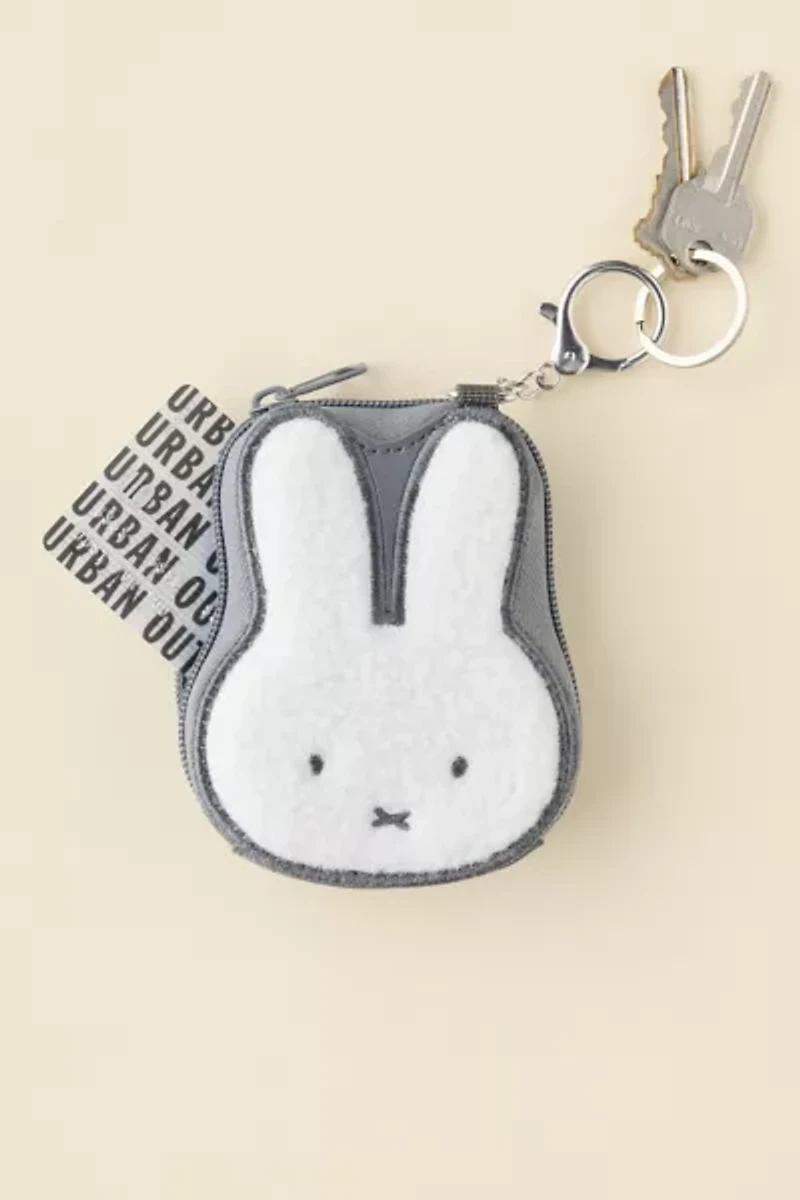 Miffy Fuzzy Mini Coin Purse Keychain