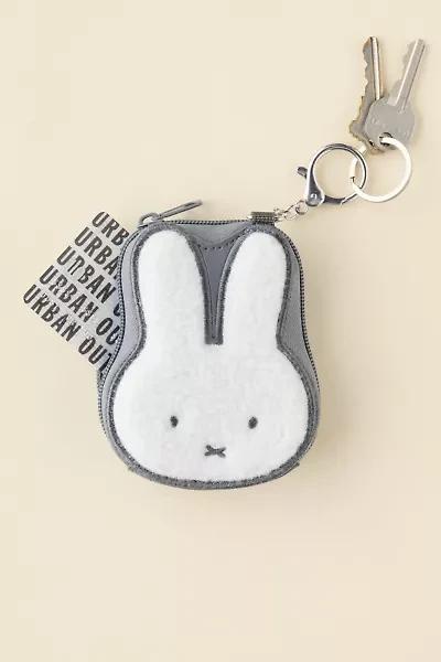 Miffy Fuzzy Mini Coin Purse Keychain