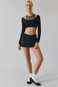 P.E Nation Sutton Long Sleeve Cropped Performance Top