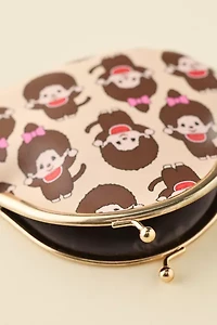 Monchhichi Patterned Coin Purse