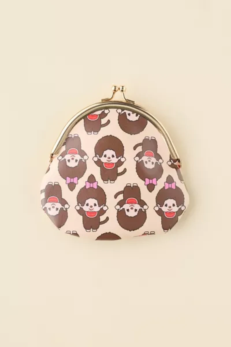 Monchhichi Patterned Coin Purse