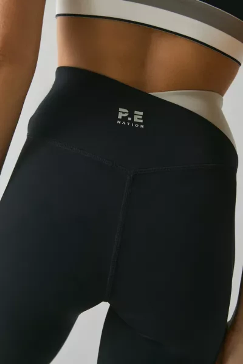 P.E Nation Wander Biscuit Crisscross Waistband Full Length Legging