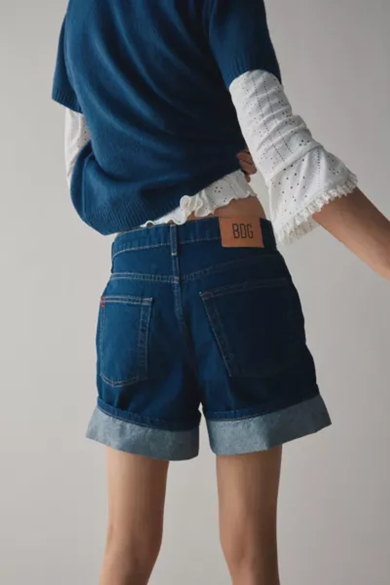 BDG Indie Mid-Rise Cuffed Denim Short