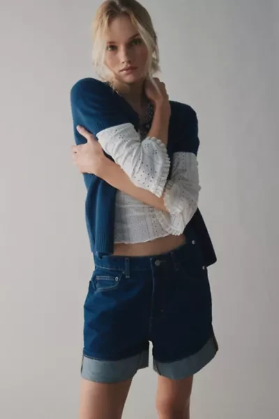 BDG Indie Mid-Rise Cuffed Denim Short