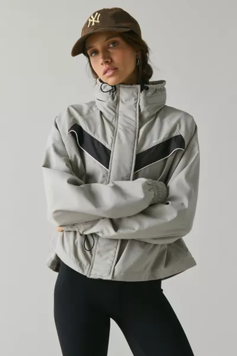 P.E Nation Shelter Biscuit Cropped Windbreaker Jacket