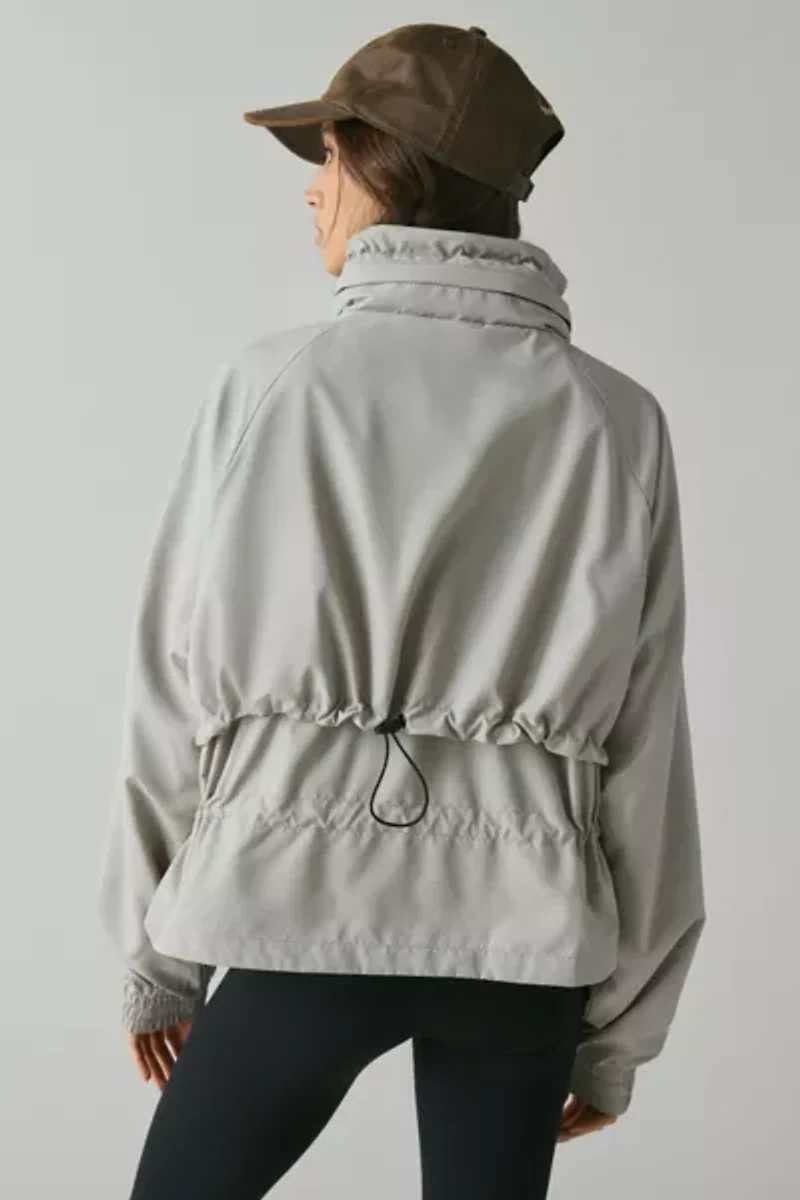 P.E Nation Shelter Biscuit Cropped Windbreaker Jacket
