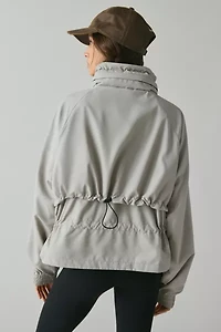 P.E Nation Shelter Biscuit Cropped Windbreaker Jacket