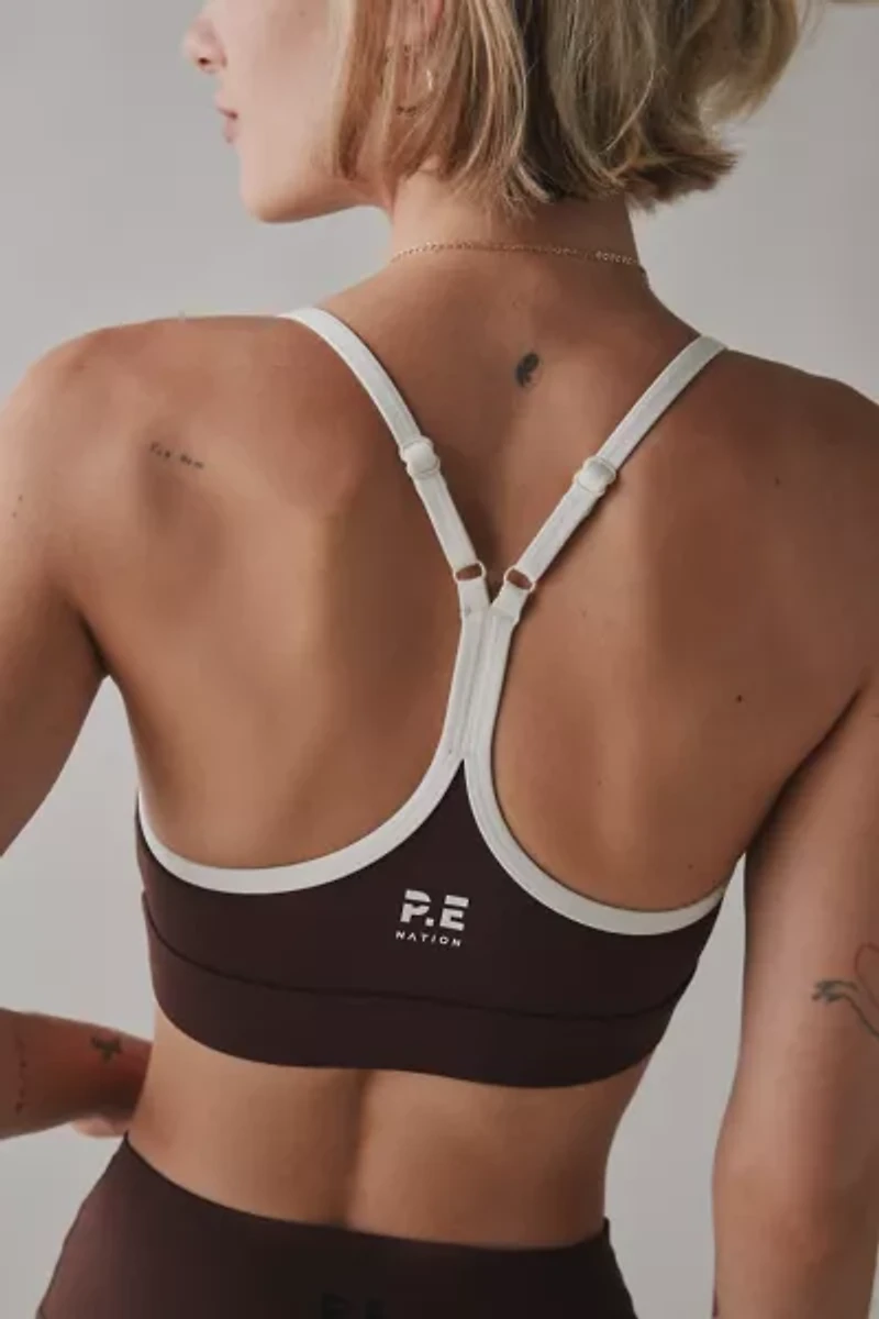 P.E Nation Signature Mahogany Sports Bra