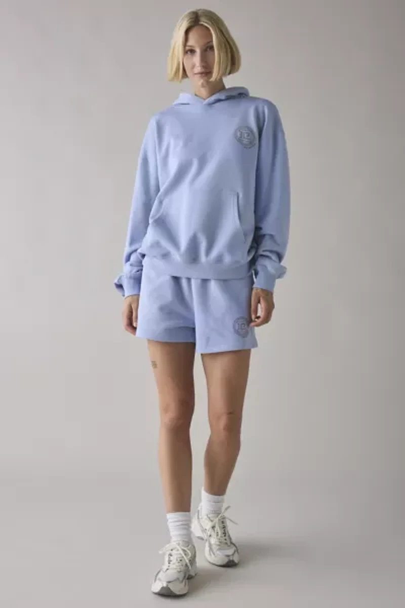 P.E Nation Dusty Blue Output Embroidered Graphic Hoodie Sweatshirt