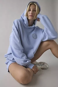 P.E Nation Dusty Blue Output Embroidered Graphic Hoodie Sweatshirt