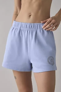 P.E Nation Dusty Blue Output Embroidered Graphic Short