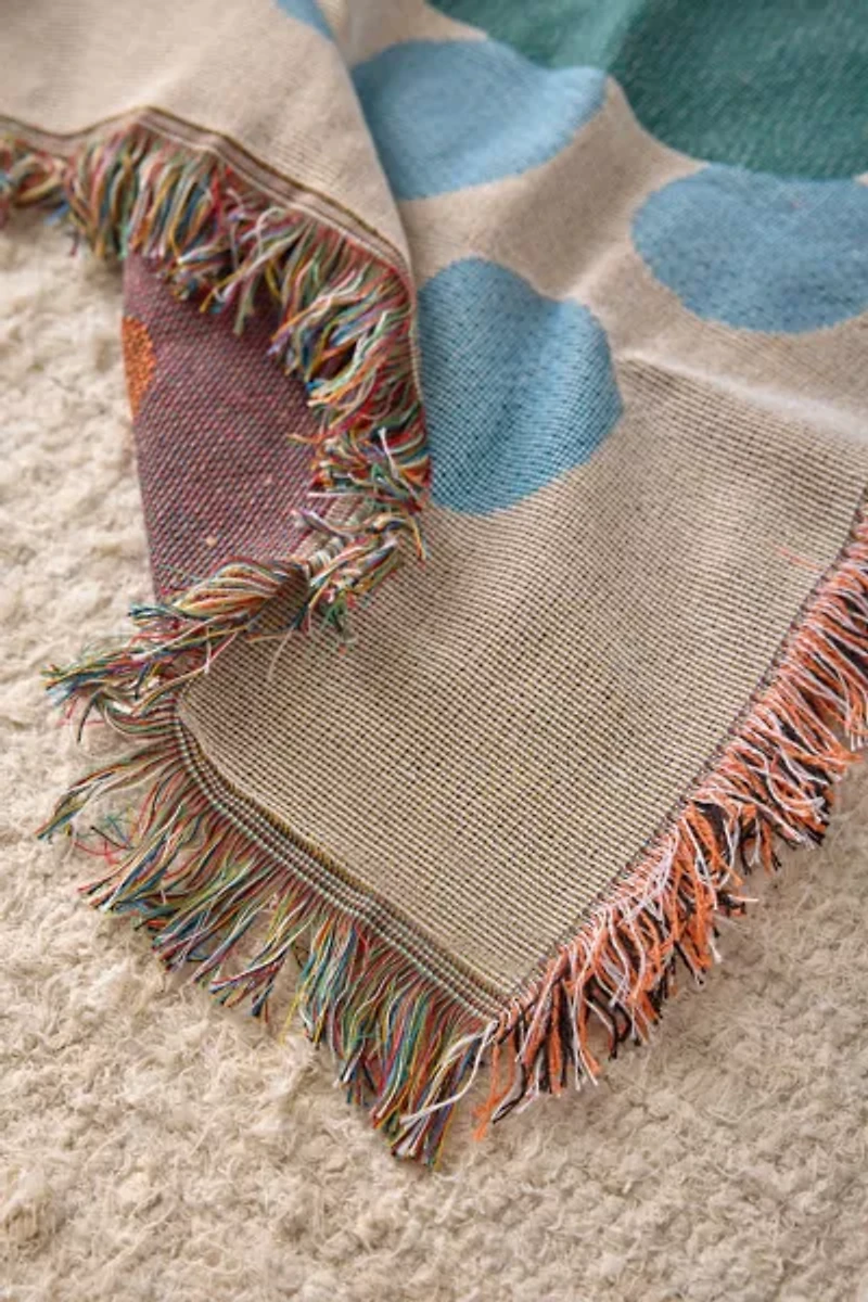 Jungalow  Nude Beach Tapestry Throw Blanket
