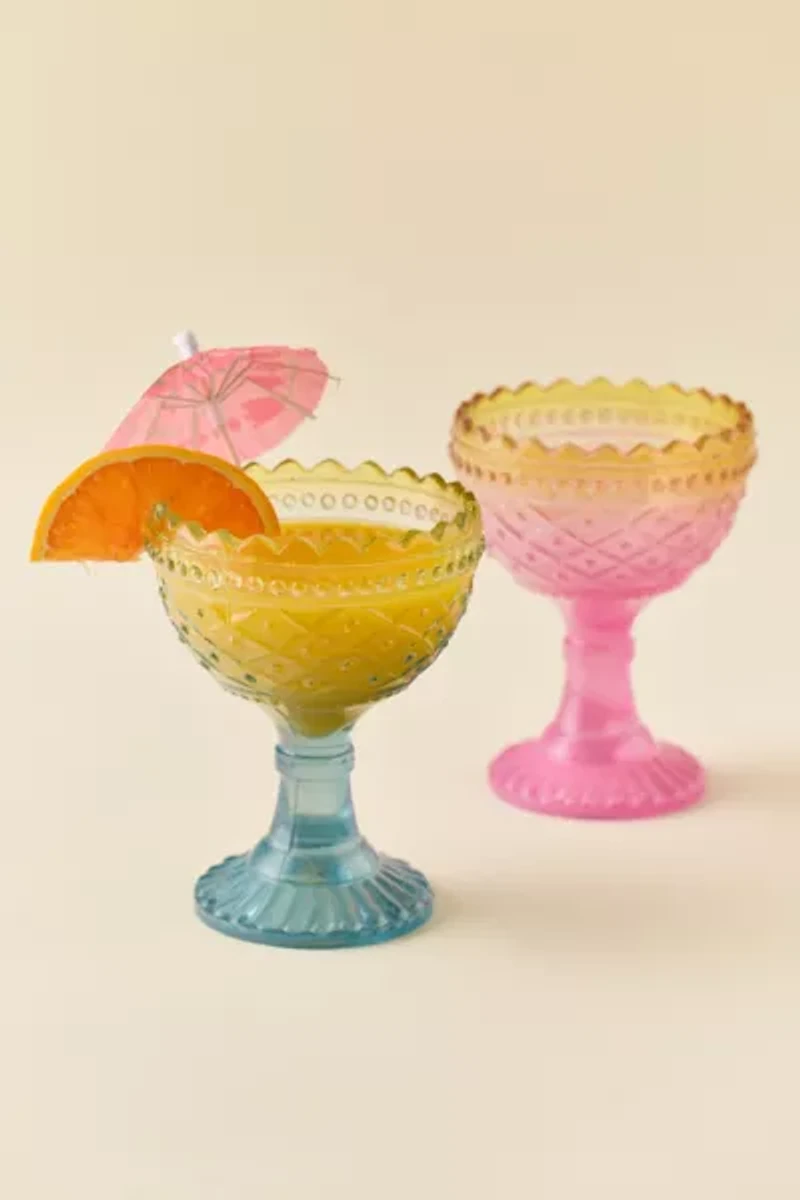Tropicana Ombre Glass Goblet