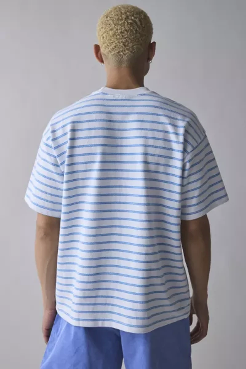 OBEY Observe Stripe Pattern Relaxed Fit Tee