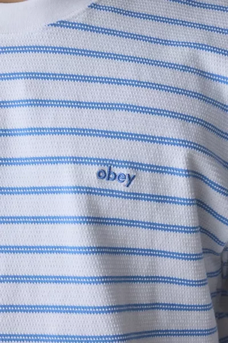 OBEY Observe Stripe Pattern Relaxed Fit Tee