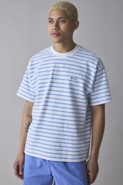 OBEY Observe Stripe Pattern Relaxed Fit Tee