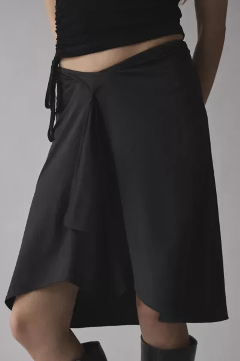 Motel Esmeray Asymmetric Hanky Hem Midi Skirt