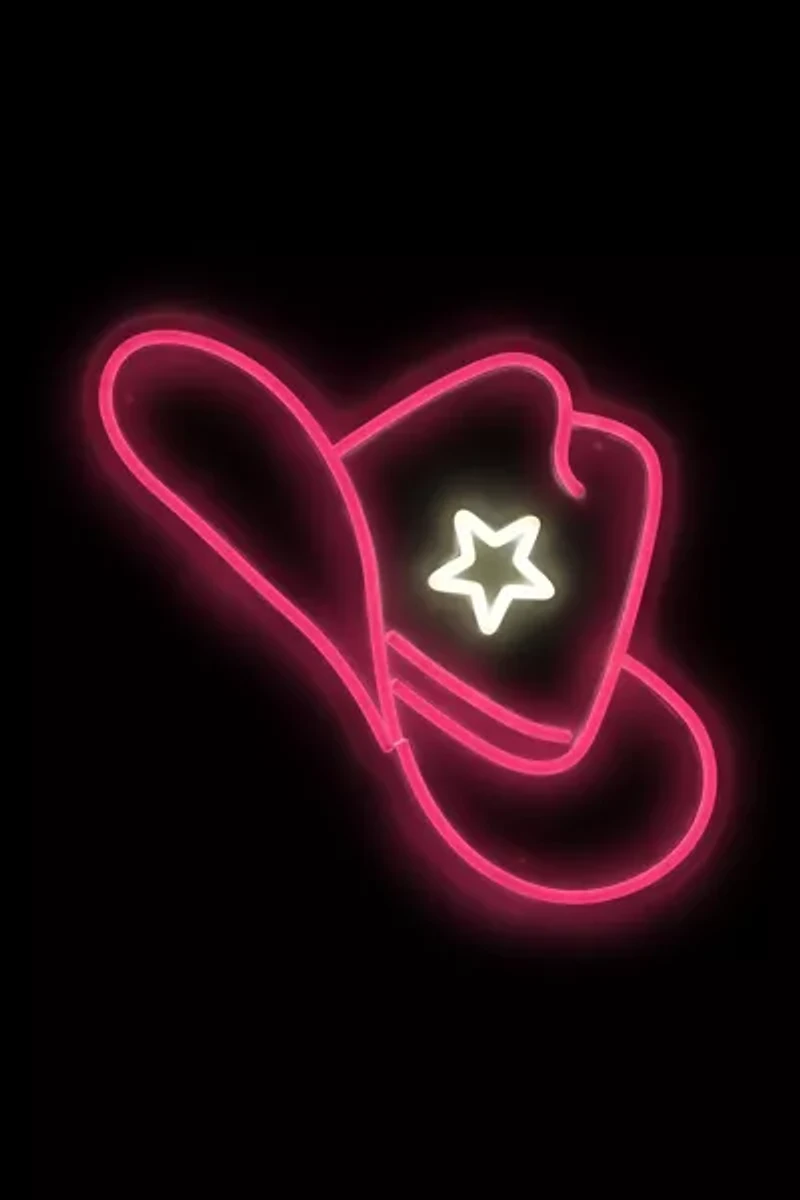 Echo Neon Cowgirl Hat Neon Sign