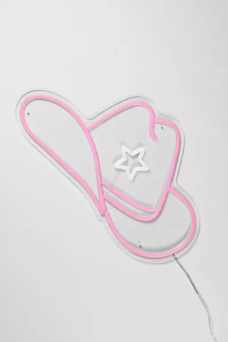 Echo Neon Cowgirl Hat Neon Sign
