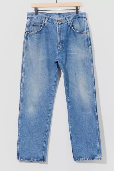 Vintage 1990s Distressed Wash Denim Work Jeans