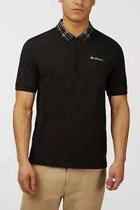Ben Sherman Tartan Collar Polo