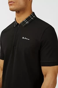 Ben Sherman Tartan Collar Polo